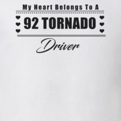 My Heart Belongs To A 1992 Tornado Driver Light Color T Shirt