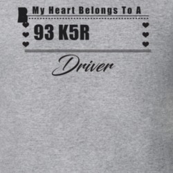 My Heart Belongs To A 1993 K5 Blazer Driver Light Color T Shirt