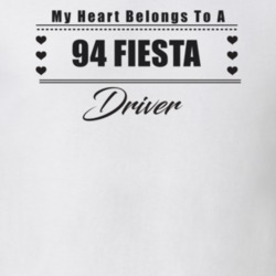 My Heart Belongs To A 1994 Fiesta Driver Light Color T Shirt