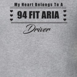 My Heart Belongs To A 1994 Fit Aria Driver Light Color T Shirt