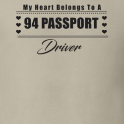 My Heart Belongs To A 1994 Passport Driver Light Color T Shirt