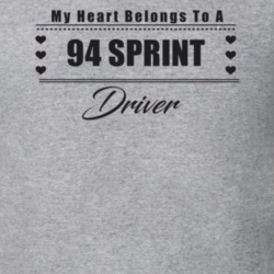 My Heart Belongs To A 1994 Sprint Driver Light Color T Shirt