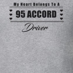 My Heart Belongs To A 1995 Accord Driver Light Color T Shirt