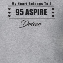 My Heart Belongs To A 1995 Aspire Driver Light Color T Shirt