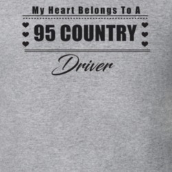 My Heart Belongs To A 1995 Country Driver Light Color T Shirt