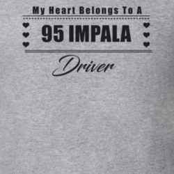 My Heart Belongs To A 1995 Impala Driver Light Color T Shirt
