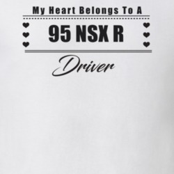 My Heart Belongs To A 1995 Nsx R Driver Light Color T Shirt