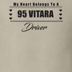 My Heart Belongs To A 1995 Vitara Driver Light Color T Shirt