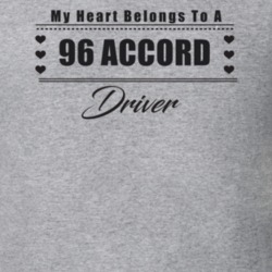 My Heart Belongs To A 1996 Accord Driver Light Color T Shirt