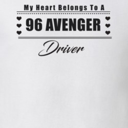 My Heart Belongs To A 1996 Avenger Driver Light Color T Shirt
