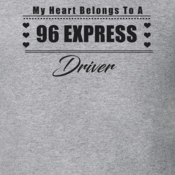 My Heart Belongs To A 1996 Express Driver Light Color T Shirt