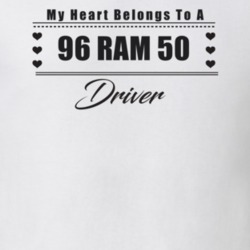 My Heart Belongs To A 1996 Ram 50 Driver Light Color T Shirt
