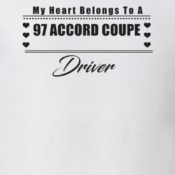 My Heart Belongs To A 1997 Accord Coupe Driver Light Color T Shirt