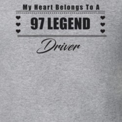 My Heart Belongs To A 1997 Legend Driver Light Color T Shirt