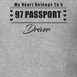 My Heart Belongs To A 1997 Passport Driver Light Color T Shirt