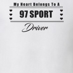 My Heart Belongs To A 1997 Sport Driver Light Color T Shirt