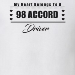 My Heart Belongs To A 1998 Accord Driver Light Color T Shirt