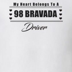 My Heart Belongs To A 1998 Bravada Driver Light Color T Shirt