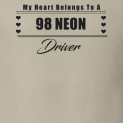 My Heart Belongs To A 1998 Neon Driver Light Color T Shirt