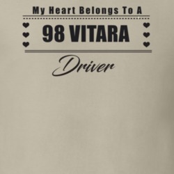 My Heart Belongs To A 1998 Vitara Driver Light Color T Shirt