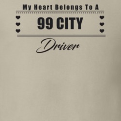 My Heart Belongs To A 1999 City Driver Light Color T Shirt