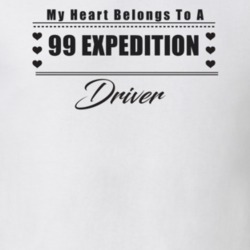 My Heart Belongs To A 1999 Expedition Driver Light Color T Shirt