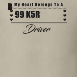 My Heart Belongs To A 1999 K5 Blazer Driver Light Color T Shirt