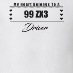 My Heart Belongs To A 1999 Zx3 Driver Light Color T Shirt