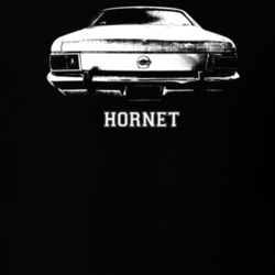 1971 Hornet Rear View With Model Dark Color T Shirt
