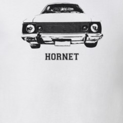 1971 Hornet Grill View With Model Light Color T Shirt