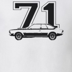 1971 Hornet Side View With Year Light Color T Shirt