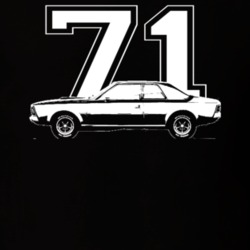 1971 Hornet Side View With Year Dark Color T Shirt