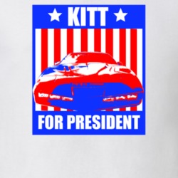 Kitt For President Cars Character Parody Election T Shirt
