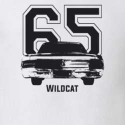 1965 Wildcat Rear View With Year And Model Light Color T Shirt
