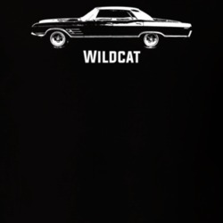 1965 Wildcat Side View With Model Dark Color T Shirt
