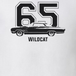 1965 Wildcat Side View With Year Light Color T Shirt