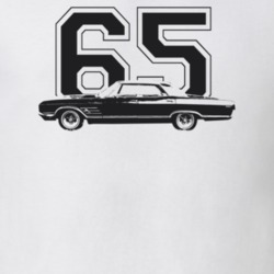 1965 Wildcat Side View With Year Light Color T Shirt