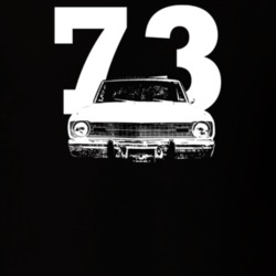1973 Dart Grill View With Year Dark Color T Shirt