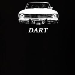 1973 Dart Grill View With Model Dark Color T Shirt