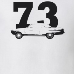 1973 Dart Side View With Year Light Color T Shirt