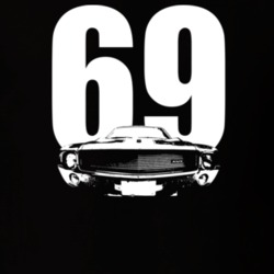 1969 AMX Grill View With Year Dark Color T Shirt