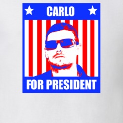 Carlo For President Redline Character Parody Election T Shirt