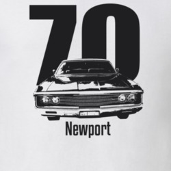 1970 Newport Grill View With Year And Model Light Color T Shirt