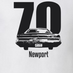 1970 Newport Rear View With Year And Model Light Color T Shirt