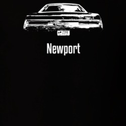 1970 Newport Rear View With Model Dark Color T Shirt