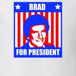 Brad For President The Cannonball Run Character Parody Election T Shir