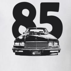 1985 Grand National Grill View With Year Light Color T Shirt