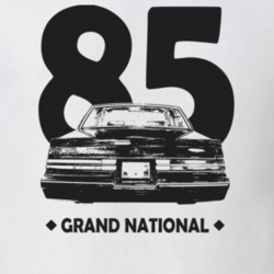 1985 Grand National Rear View With Year And Model Light Color T Shirt