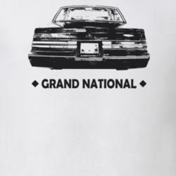 1985 Grand National Rear View With Model Light Color T Shirt