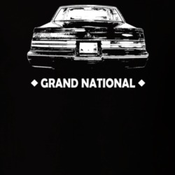 1985 Grand National Rear View With Model Dark Color T Shirt
